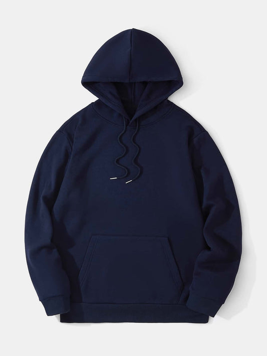 BASIC NAVY BLUE HOODIE