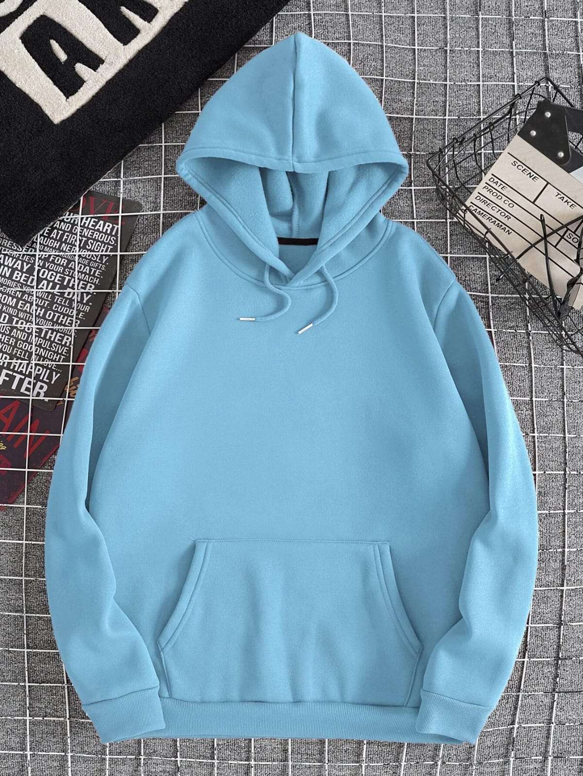 BASIC SKY BLUE HOODIE